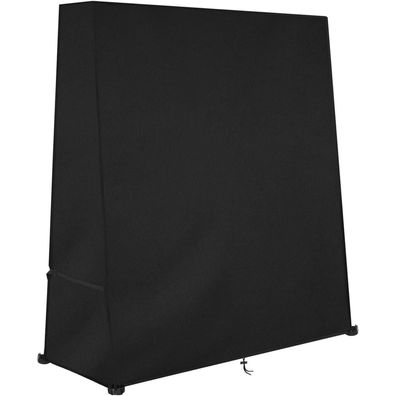 Dokon Tischtennisplatte Abdeckung 165x70x185cm Schwarz UV-beständig wasserdicht