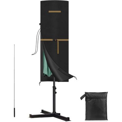 Schutzhülle Doppel Sonnenschirm Ø 400 cm Wasserdicht UV Beständig 460x270cm