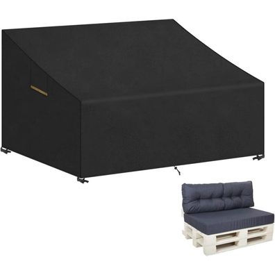 Abdeckung Palettenmöbel Bank Kissen Sofa 130x95x80/40cm Wasserdicht UV-Schutz