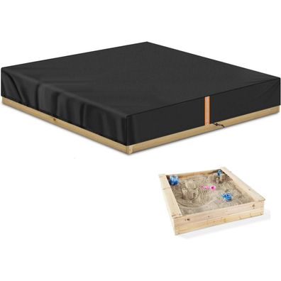 Vansheim Sandkastenabdeckung 200x200x20cm wetterfest 420D Oxford UVSchutz
