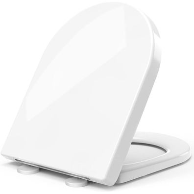 Storemic Toilettensitz D-Form mit Absenkautomatik und Antibakteriell aus
