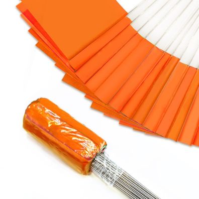 Markierfahnen 100er Pack 38x10x13cm Orange Rasen Survey Flaggen