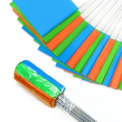 Markierungsfahnen 100er Pack, 38x10x13 cm, Orange/Grün/Blau