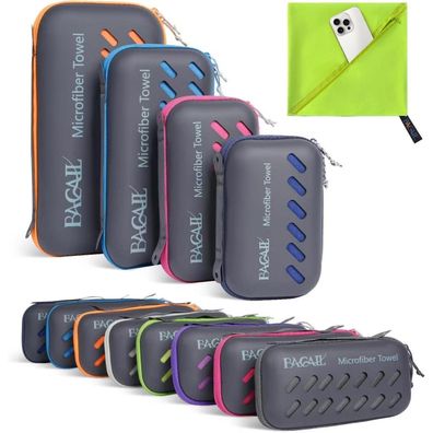 Mikrofaser Handtuch Schnell trocknend Ultra Leicht Strand Sport Reise Grün M