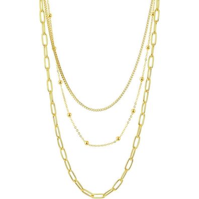 Damen Layered Ketten Halskette Edelstahl Nickelfrei Modisch elegantes Design