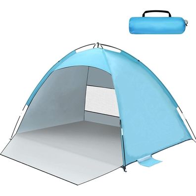 Strandmuschel UV Schutz UPF 50+ Strandzelt für 2-3 Personen Transparentes