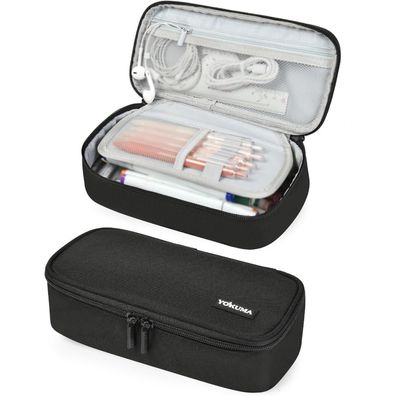 YOKUMA Federmäppchen groß Kapazität schwarz Aesthetic Pencil case