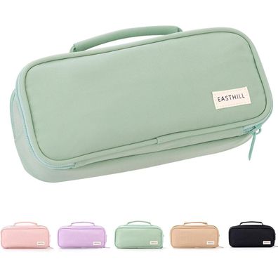 Easthill große Kapazität Federmäppchen Pen Pouch Organizer Canvas Mädchen-Lila