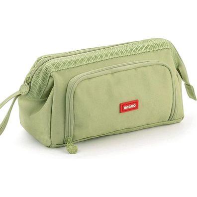 Easthill Federmäppchen Pencil Case Stifttasche Tragbare Kosmetiktasche Grün