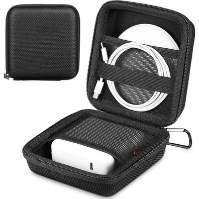 Hartschalen Tasche für MacBook Ladegerät und Zubehör Schwarz