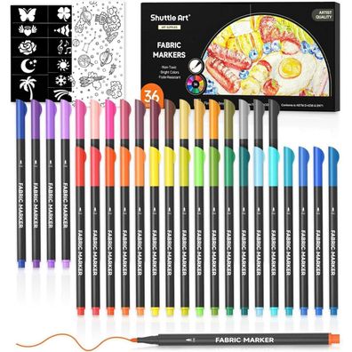 Textilstifte Set 36 bunte