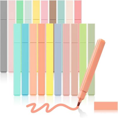 Pastell Textmarker Marker Highlighter Stifte Set 20PCS für Journaling Note