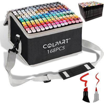 168er Alkohol Filzstifte Set Manga Design Malerei Brush Marker Kinder Erwachsene