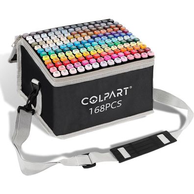 168 Farben Alkohol Filzstifte Marker Set Manga Design Malerei Zeichnung