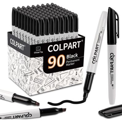 Permanent Marker Set 90PCS Keilspitze Wasserfest Zeichnen Färben Marker