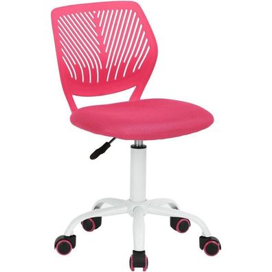 Homy Casa Bürostuhl Rosa Stoffsitz ergonomisch höhenverstellbar