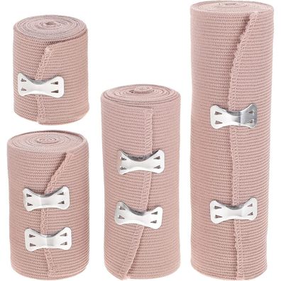 Healifty Elastische Bandagenpackung 4 + 7 Zusätzliche Clips 2/3/4/6 Zoll