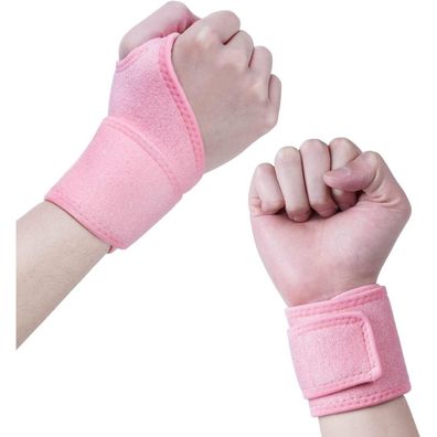 Handgelenkbandage 2er-Set Handgelenkstütze Klettverschluss Sport Alltag
