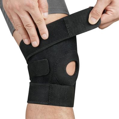 Orthopädische Kniebandage verstellbar Schwarz Meniskusriss Sport Arthritis