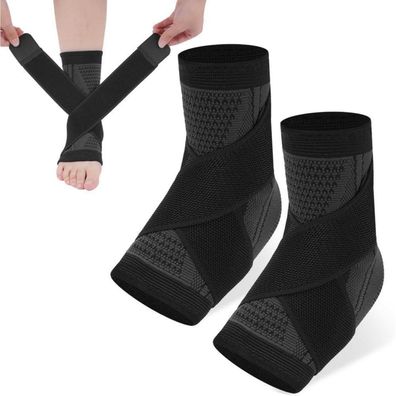 ACWOO Sprunggelenkbandage 2er Pack Einstellbare Fußbandage Atmungsaktiv