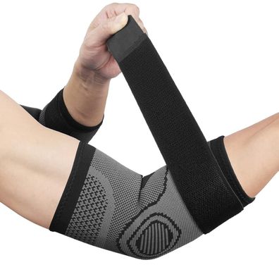 Ellenbogenbandage 2 Stück Atmungsaktiv Klettverschluss Kompression Volleyball