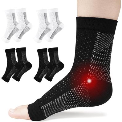 Neuropathie Socken 4 Paar Sprunggelenkbandage Kompressionssocken