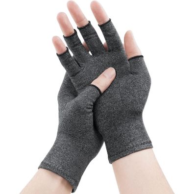 ACWOO Arthritis Kompressionshandschuhe Fingerlose für Schmerzlinderung Größe M