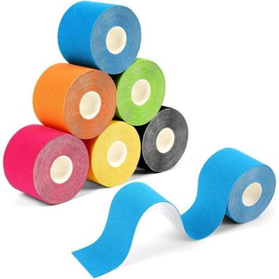 Kinesiotapes 6 Rollen Profi Physiotape 5mx3.8 cm Sport Tapes 5m Hautfreundlich