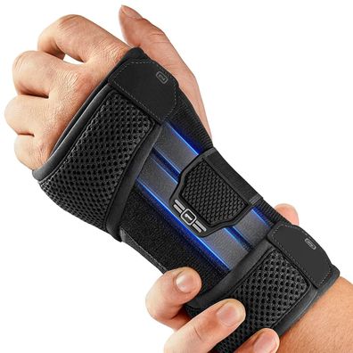 Handgelenkstütze Karpaltunnel. breathable+leicht. S/M(13-19cm)Links-Schwarz