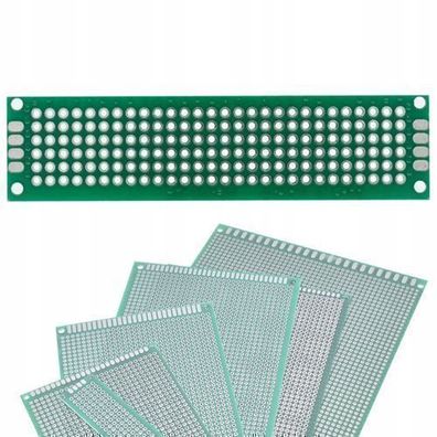 Rosfix Prototypenplatine 20x80 mm – THT beidseitig | Raster 2,54 mm