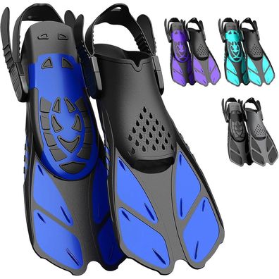 Schnorchelflossen Verstellbar Erwachsene Reisegröße Schwimmflossen Unisex