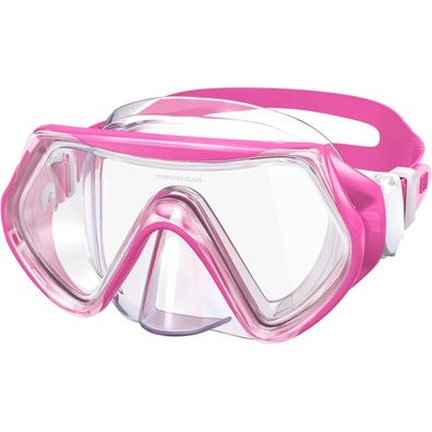 Taucherbrille Kinder Schwimmbrille Schnorchelmaske 180° Panorama Anti Nebel