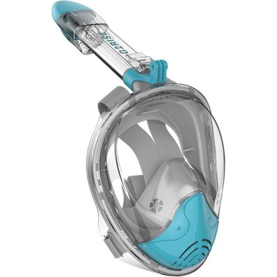 G2RISE® Schnorchelmaske Tauchmaske Kinder Erwachsene L-XL Grau Blau