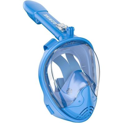 G2RISE® Schnorchelmaske Tauchmaske Faltbar CO2-sicher Vollmaske Kameraposition