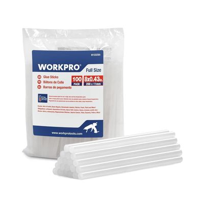 Workpro 100 Heißklebestifte 200 x 11mm transparent Universal Crafts Hobby