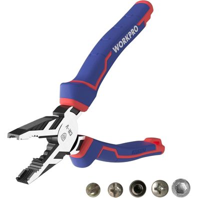 Workpro Kombizange 200mm Multifunktionszange Schraubenausdreher Cr-V Zange