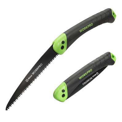 Workpro Handsäge Astsäge klappbar BI-Metall Klingen Outdoor Garten Holz