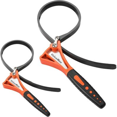ValueMax 2-tlg. Bandschlüssel Set Gummi Rohrzange 460mm 630mm verstellbares