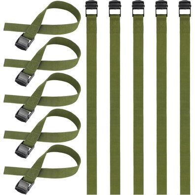 Spanngurt 10 Stück 65cm verstellbar Klemmschloss grün Fahrrad Motorrad Gepäck