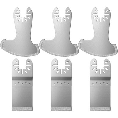 6er Pack Diamant Multitool Klingen Set für Fugenentfernung Dewalt Milwaukee