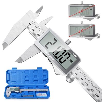 Digitale Messschieblehre Preciva 150mm Edelstahl Staubdicht Spritzwasserdicht