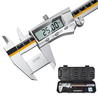 Digitaler Messschieber 150mm Edelstahl IP54 Display inkl. Zubehör - Präzises