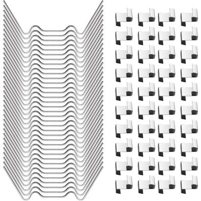 120x Gewächshaus Klammern Edelstahl Stark, Sturmfest Zubehör Hohlkammerplatten