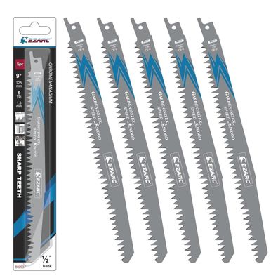 EZARC Säbelsägeblätter Set 5tlg Holz 225mm für schnelle Schnitte