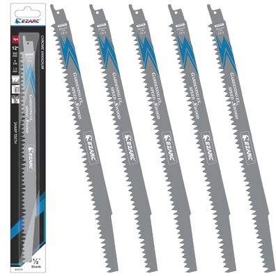 EZARC Säbelsägeblätter Set 5tlg Holz Zubehör R1231GS 300mm 5TPI
