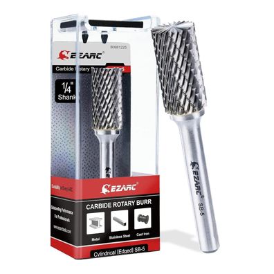 EZARC SB-5 Hartmetall Frässtifte 1/4 Zoll Schaft Doppelschnitt