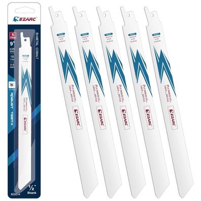 EZARC Säbelsägeblätter Bi-Metall 225mm 18TPI dünn-medium (5