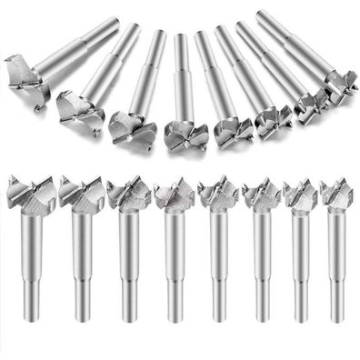 16 tlg Forstnerbohrer Set 15-35mm Hartmetall Holzbohrer - X-Wing Design