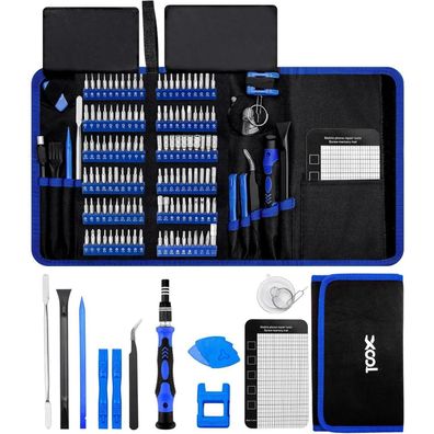 XOOL 140-teiliges Feinmechaniker Schraubendreher Set Magnetisch Mini Reparatur