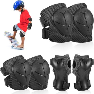 Hejo Kinder Inliner Schoner Set Knieschützer Ellenbogenschützer Rollschuhe